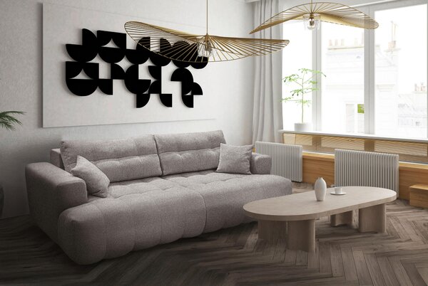 VEĽKÁ POHOVKA, plast, textil, kompozitné drevo, mokka Livetastic - Sedačky, Online Only