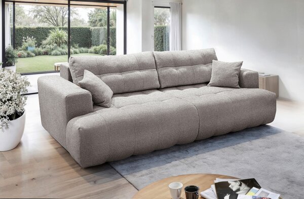 VEĽKÁ POHOVKA, plast, textil, kompozitné drevo, mokka Livetastic - Sedačky, Online Only
