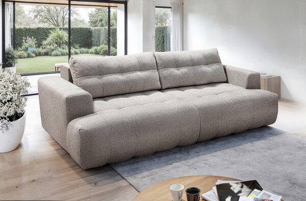 VEĽKÁ POHOVKA, plast, textil, kompozitné drevo, mokka Livetastic - Sedačky, Online Only
