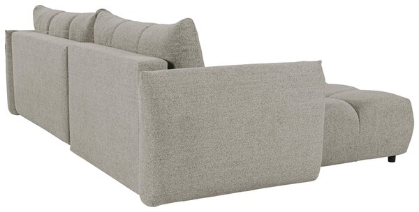 ROZKLADACIA ROHOVÁ SEDAČKA, plast, textil, kompozitné drevo, mokka Livetastic - Online Only obývacie izby, Online Only