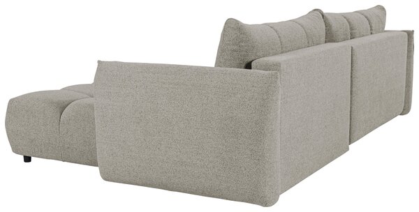ROZKLADACIA ROHOVÁ SEDAČKA, plast, textil, kompozitné drevo, mokka Livetastic - Online Only obývacie izby, Online Only