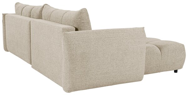 ROZKLADACIA ROHOVÁ SEDAČKA, plast, textil, kompozitné drevo, cappuccino Livetastic - Online Only obývacie izby, Online Only