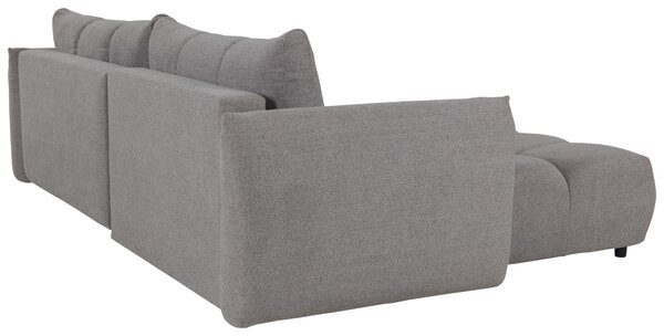 ROZKLADACIA ROHOVÁ SEDAČKA, plast, textil, kompozitné drevo, sivá Livetastic - Online Only obývacie izby, Online Only
