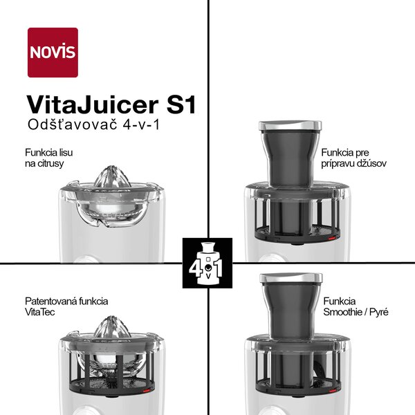 Novis Odšťavovač VitaJuicer VDE NewGen SX-3 (krémová)