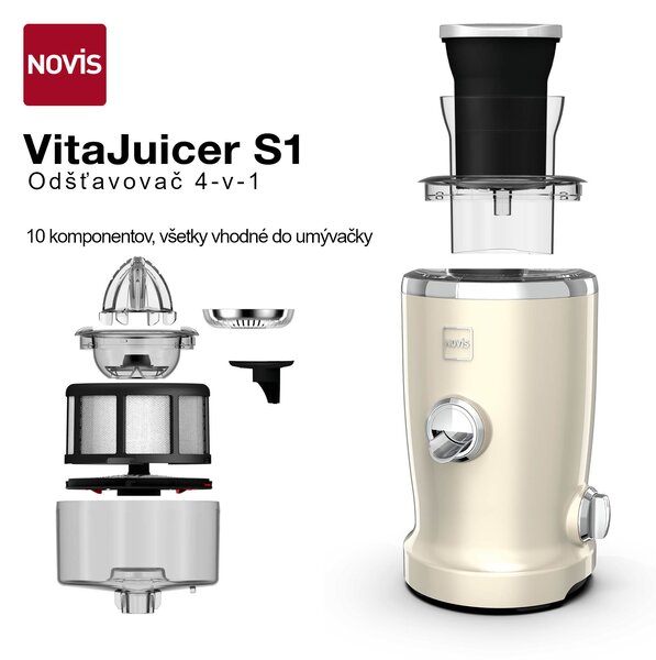 Novis Odšťavovač VitaJuicer VDE NewGen SX-3 (krémová)