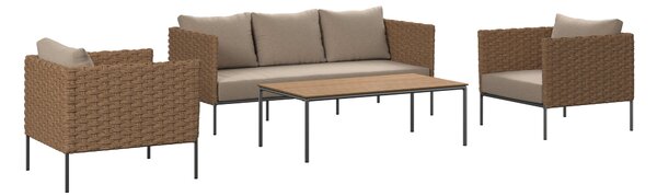 TERASOVÁ SEDACIA SÚPRAVA drevo, kov, plast, textil Beldano - Online Only záhrada, Online Only