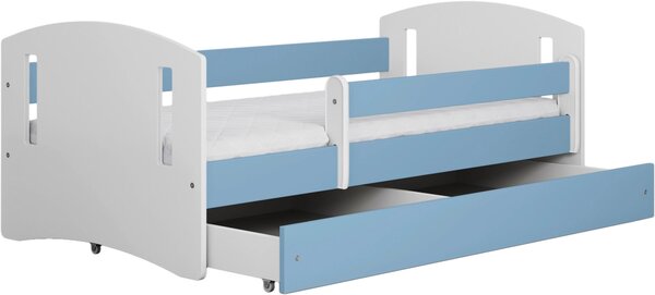 POSTEĽ PRE DETI A MLÁDEŽ 80/140 cm, modrá, biela MID.YOU - Detské izby, Online Only