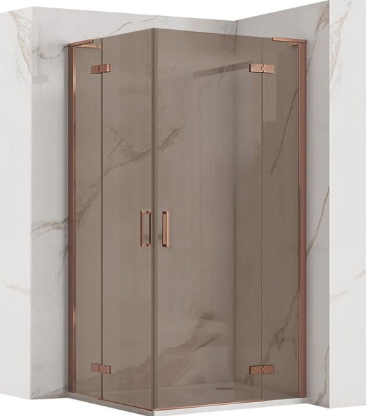 Sprchovací Kút Rea Hugo Double 80X80 Brush Copper