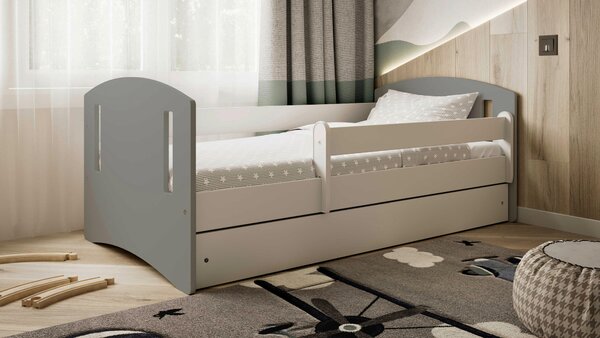 POSTEĽ PRE DETI A MLÁDEŽ 80/160 cm, sivá, biela MID.YOU - Detské izby, Online Only