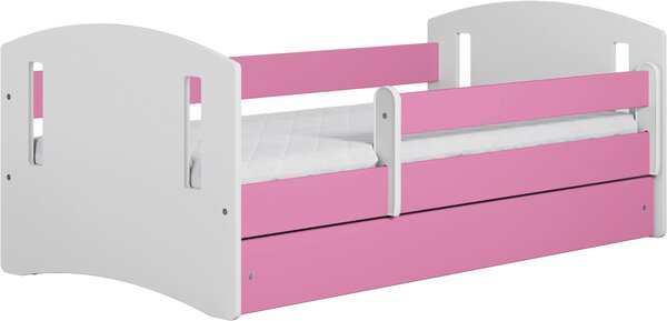 POSTEĽ PRE DETI A MLÁDEŽ 80/160 cm, biela, pink MID.YOU - Detské izby, Online Only