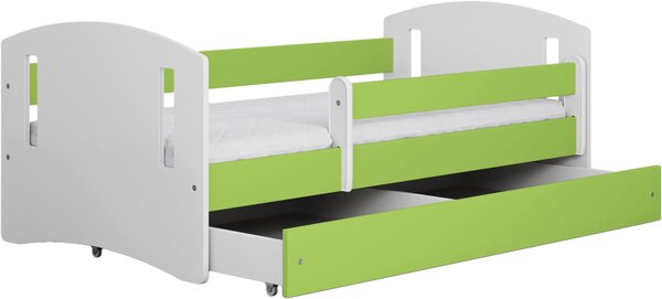 POSTEĽ PRE DETI A MLÁDEŽ 80/140 cm, zelená, biela MID.YOU - Detské izby, Online Only
