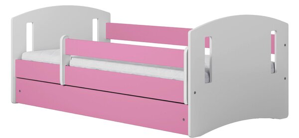 POSTEĽ PRE DETI A MLÁDEŽ 80/160 cm, biela, pink MID.YOU - Detské izby, Online Only