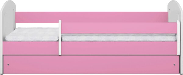 POSTEĽ PRE DETI A MLÁDEŽ 80/160 cm, biela, pink MID.YOU - Detské izby, Online Only