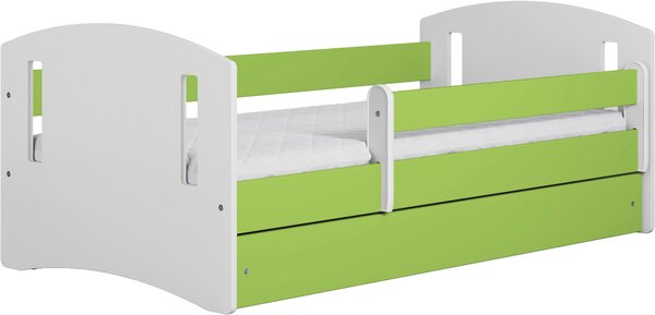 POSTEĽ PRE DETI A MLÁDEŽ 80/140 cm, zelená, biela MID.YOU - Detské izby, Online Only