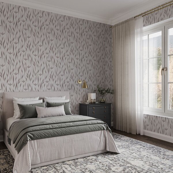 Tapety Štíhle stonky v taupe, Tapety príroda, Tapety listy, a01230 : Uwalls.sk