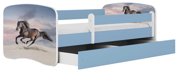 POSTEĽ PRE DETI A MLÁDEŽ 80/160 cm, modrá, biela MID.YOU - Detské izby, Online Only