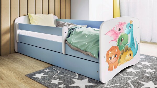 POSTEĽ PRE DETI A MLÁDEŽ 80/160 cm, modrá, biela MID.YOU - Detské izby, Online Only