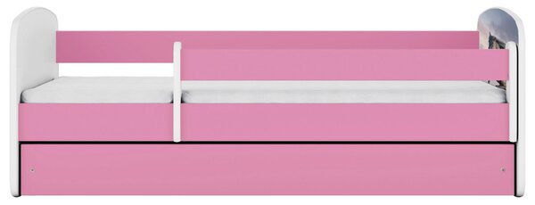 POSTEĽ PRE DETI A MLÁDEŽ 80/160 cm, biela, pink MID.YOU - Detské izby, Online Only