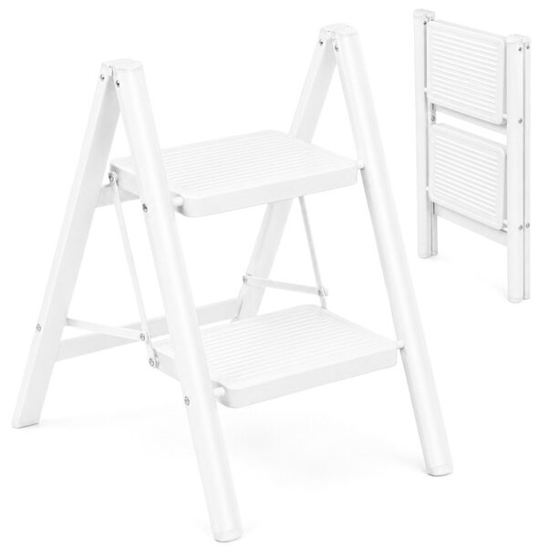 Skladacie schodíky EASYSTEP biele