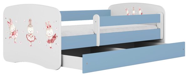 POSTEĽ PRE DETI A MLÁDEŽ 80/160 cm, modrá, biela MID.YOU - Detské izby, Online Only