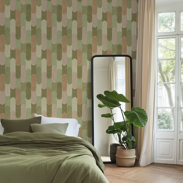 Tapety Oblé stĺpy v zemitých tónoch, Tapety abstraktné, a01235 : Uwalls.sk