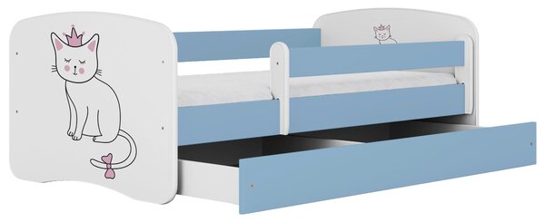 POSTEĽ PRE DETI A MLÁDEŽ 80/160 cm, modrá, biela MID.YOU - Detské izby, Online Only