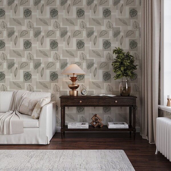 Tapety Patchwork tropických listov, Tapety kvety, a01239 : Uwalls.sk