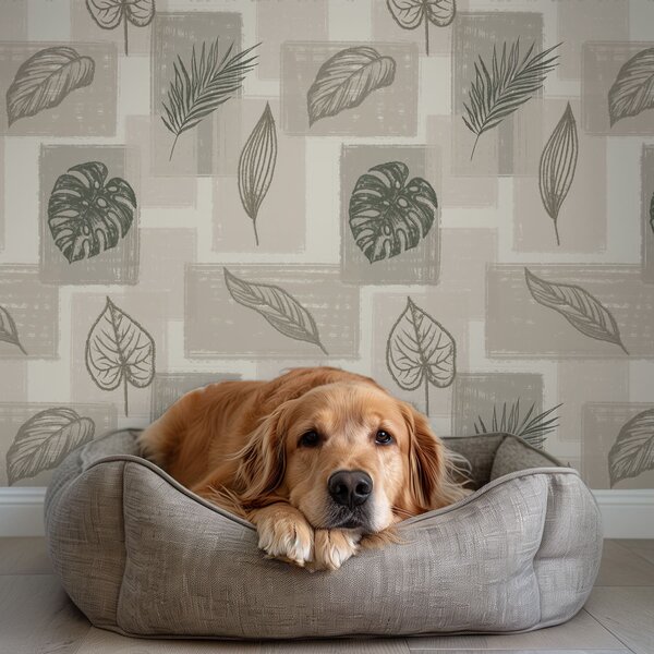 Tapety Patchwork tropických listov, Tapety kvety, a01239 : Uwalls.sk