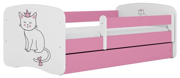 POSTEĽ PRE DETI A MLÁDEŽ 80/160 cm, biela, pink MID.YOU - Detské izby, Online Only