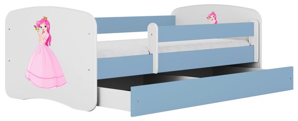 POSTEĽ PRE DETI A MLÁDEŽ 80/160 cm, modrá, biela MID.YOU - Detské izby, Online Only