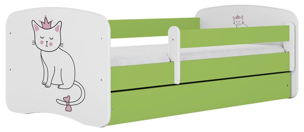 POSTEĽ PRE DETI A MLÁDEŽ 80/160 cm, zelená, biela MID.YOU - Detské izby, Online Only