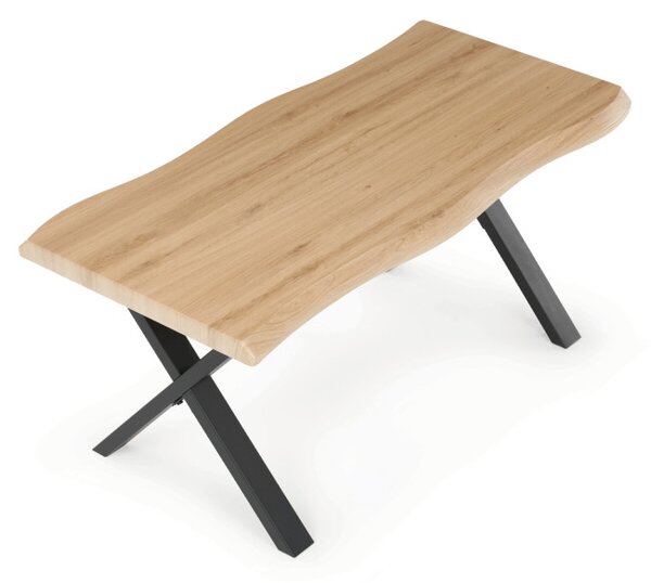 Konferenčný stolík CT-F4312 OAK divoký dub / čierny