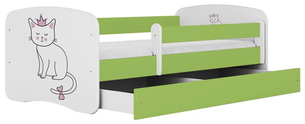 POSTEĽ PRE DETI A MLÁDEŽ 80/160 cm, zelená, biela MID.YOU - Detské izby, Online Only