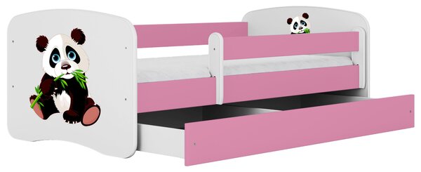 POSTEĽ PRE DETI A MLÁDEŽ 80/160 cm, biela, pink MID.YOU - Detské izby, Online Only