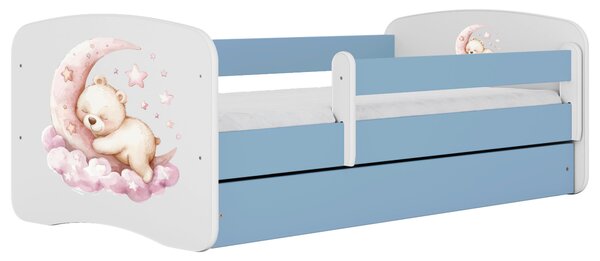POSTEĽ PRE DETI A MLÁDEŽ 80/160 cm, modrá, biela MID.YOU - Detské izby, Online Only