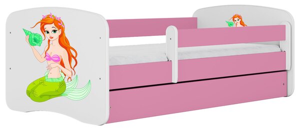 POSTEĽ PRE DETI A MLÁDEŽ 80/160 cm, biela, pink MID.YOU - Detské izby, Online Only