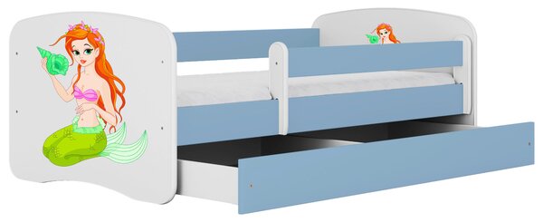 POSTEĽ PRE DETI A MLÁDEŽ 80/160 cm, modrá, biela MID.YOU - Detské izby, Online Only