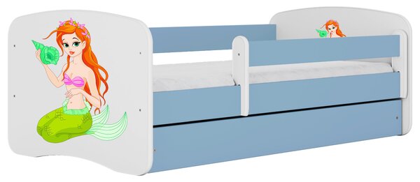 POSTEĽ PRE DETI A MLÁDEŽ 80/160 cm, modrá, biela MID.YOU - Detské izby, Online Only