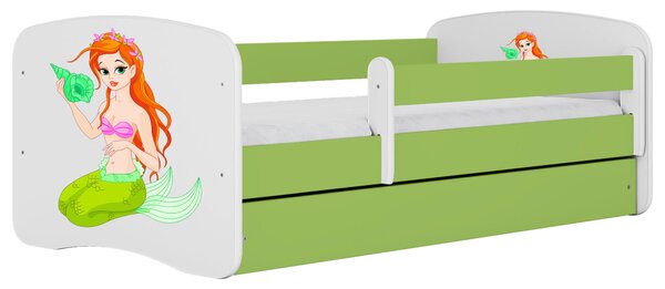 POSTEĽ PRE DETI A MLÁDEŽ 80/160 cm, zelená, biela MID.YOU - Detské izby, Online Only