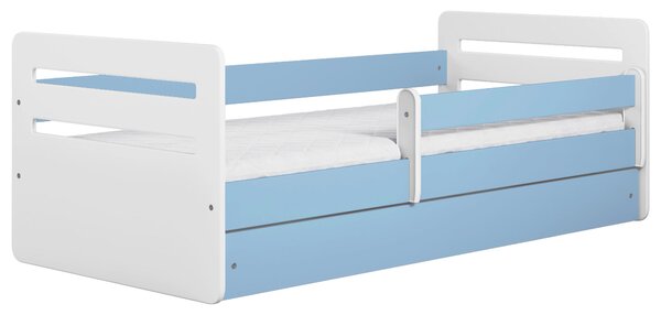 POSTEĽ PRE DETI A MLÁDEŽ 80/140 cm, modrá, biela MID.YOU - Detské izby, Online Only
