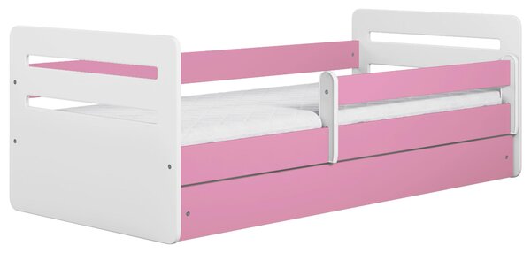 POSTEĽ PRE DETI A MLÁDEŽ 80/180 cm, biela, pink MID.YOU - Detské izby, Online Only