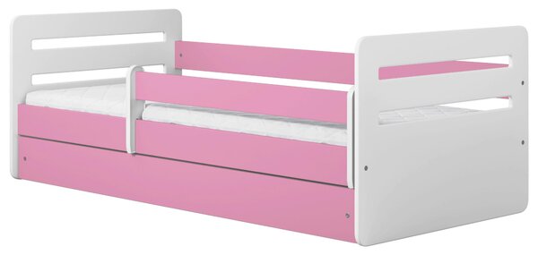 POSTEĽ PRE DETI A MLÁDEŽ 80/180 cm, biela, pink MID.YOU - Detské izby, Online Only