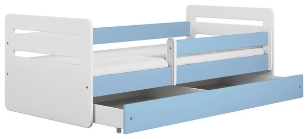 POSTEĽ PRE DETI A MLÁDEŽ 80/140 cm, modrá, biela MID.YOU - Detské izby, Online Only