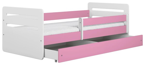 POSTEĽ PRE DETI A MLÁDEŽ 80/180 cm, biela, pink MID.YOU - Detské izby, Online Only