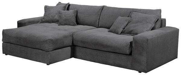 ROZKLADACIA ROHOVÁ SEDAČKA, textil, antracitová Livetastic - Online Only obývacie izby, Online Only