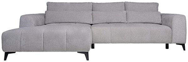 ROHOVÁ SEDAČKA, textil, strieborná Hom`in - Sedačky