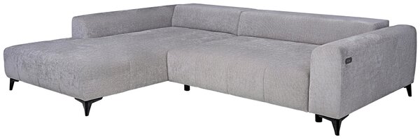 ROHOVÁ SEDAČKA, textil, strieborná Hom`in - Sedačky