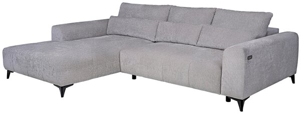 ROHOVÁ SEDAČKA, textil, strieborná Hom`in - Sedačky
