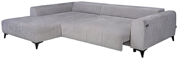 ROHOVÁ SEDAČKA, textil, strieborná Hom`in - Sedačky
