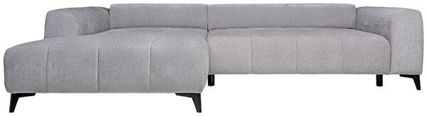 ROHOVÁ SEDAČKA, textil, strieborná Hom`in - Sedačky
